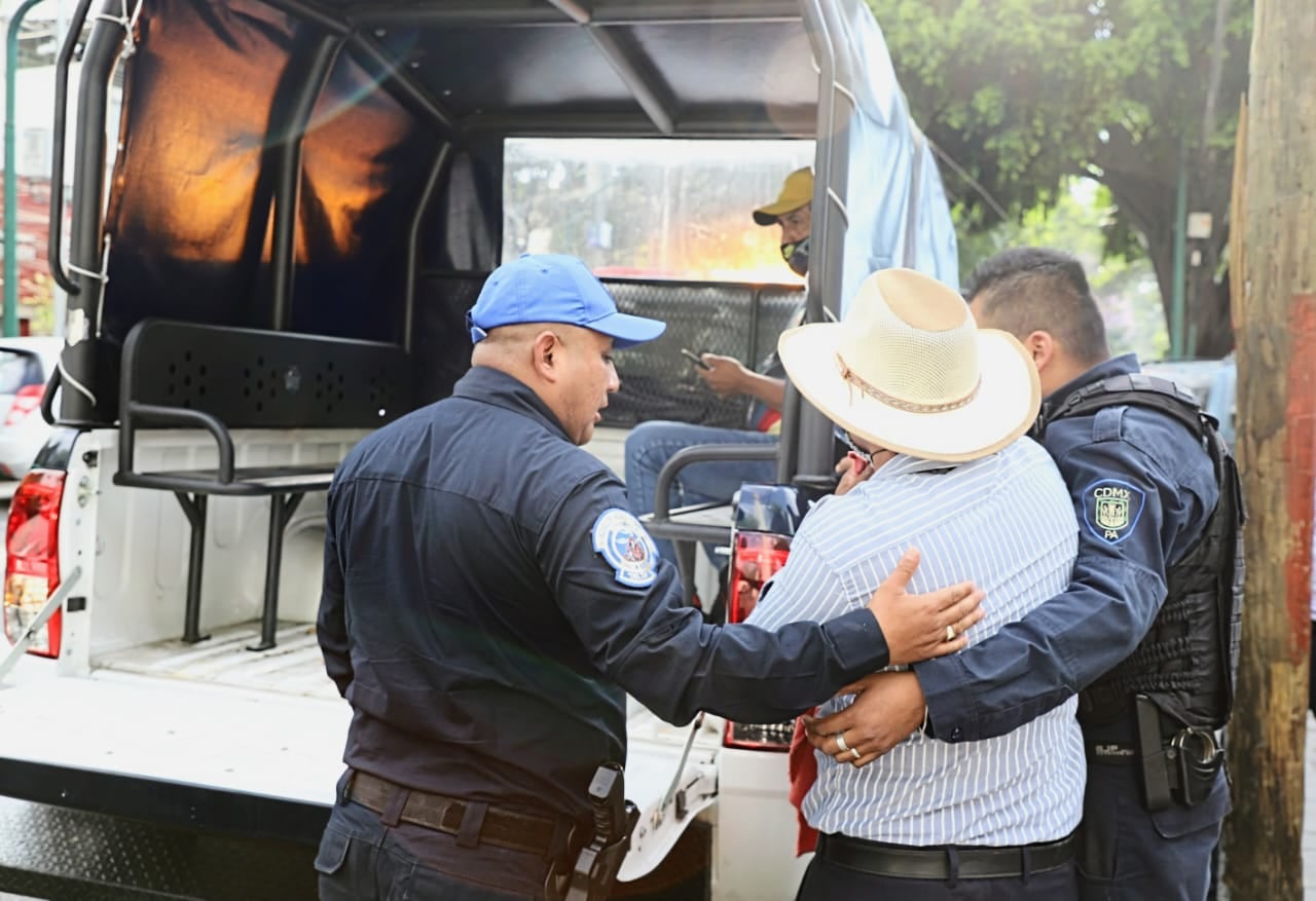 Detención de franeleros en Coyoacán