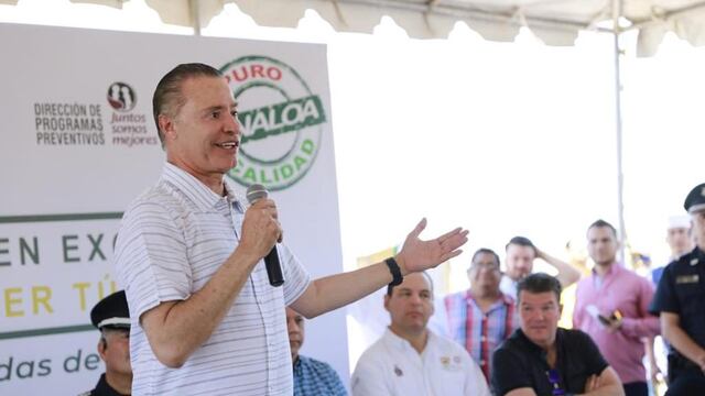 El gobernador Quirino Ordaz.