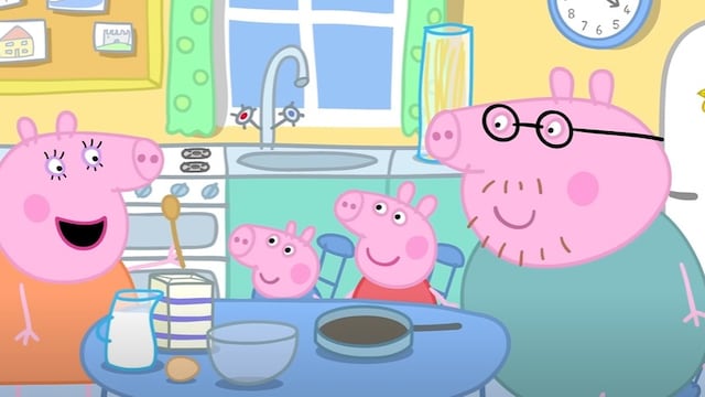 Peppa Pig cocinando