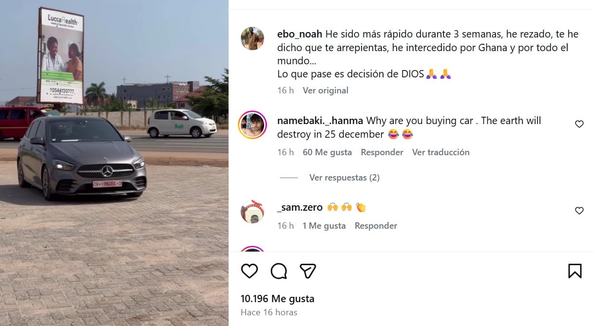 Cientos de ghaneses se dirigen a una de las arcas de Ebo Noah