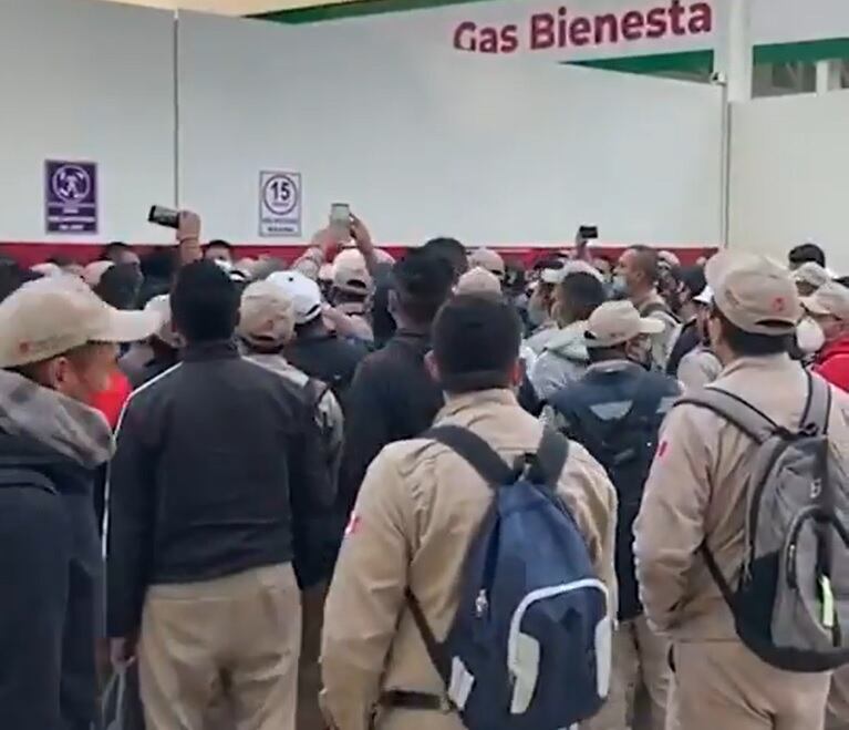Paro trabajadores Gas Bienestar