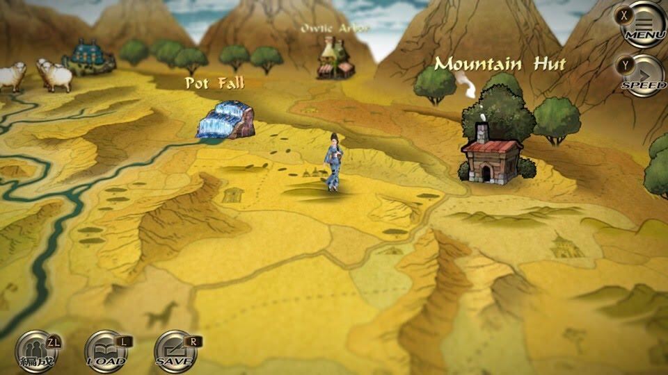 Mapa SaGa Scarlet Grace: Ambitions