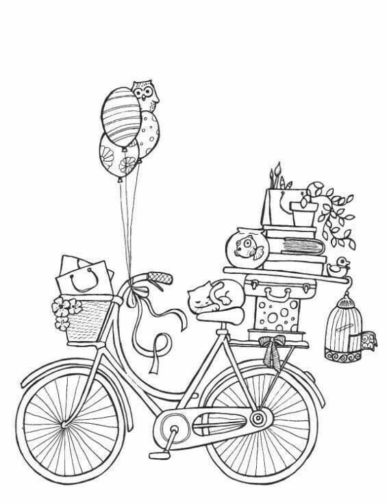 Dibujos por Día Mundial de la Bicicleta