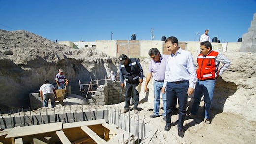 Esteban Villegas y Toño Ochoa inician última etapa del Colector Andrómeda en beneficio de 11 colonias