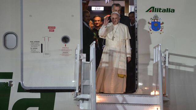 Llegada del Papa Francisco a la Ciudad de México.