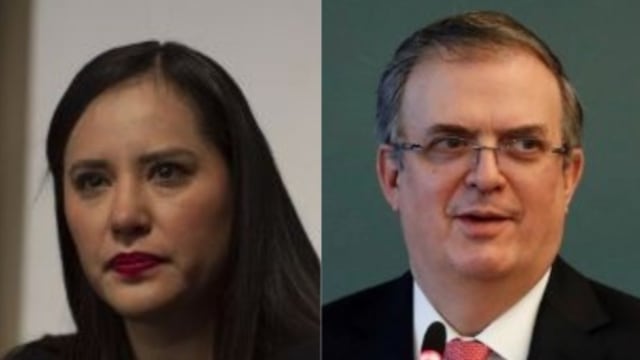 Sandra Cuevas y Marcelo Ebrard