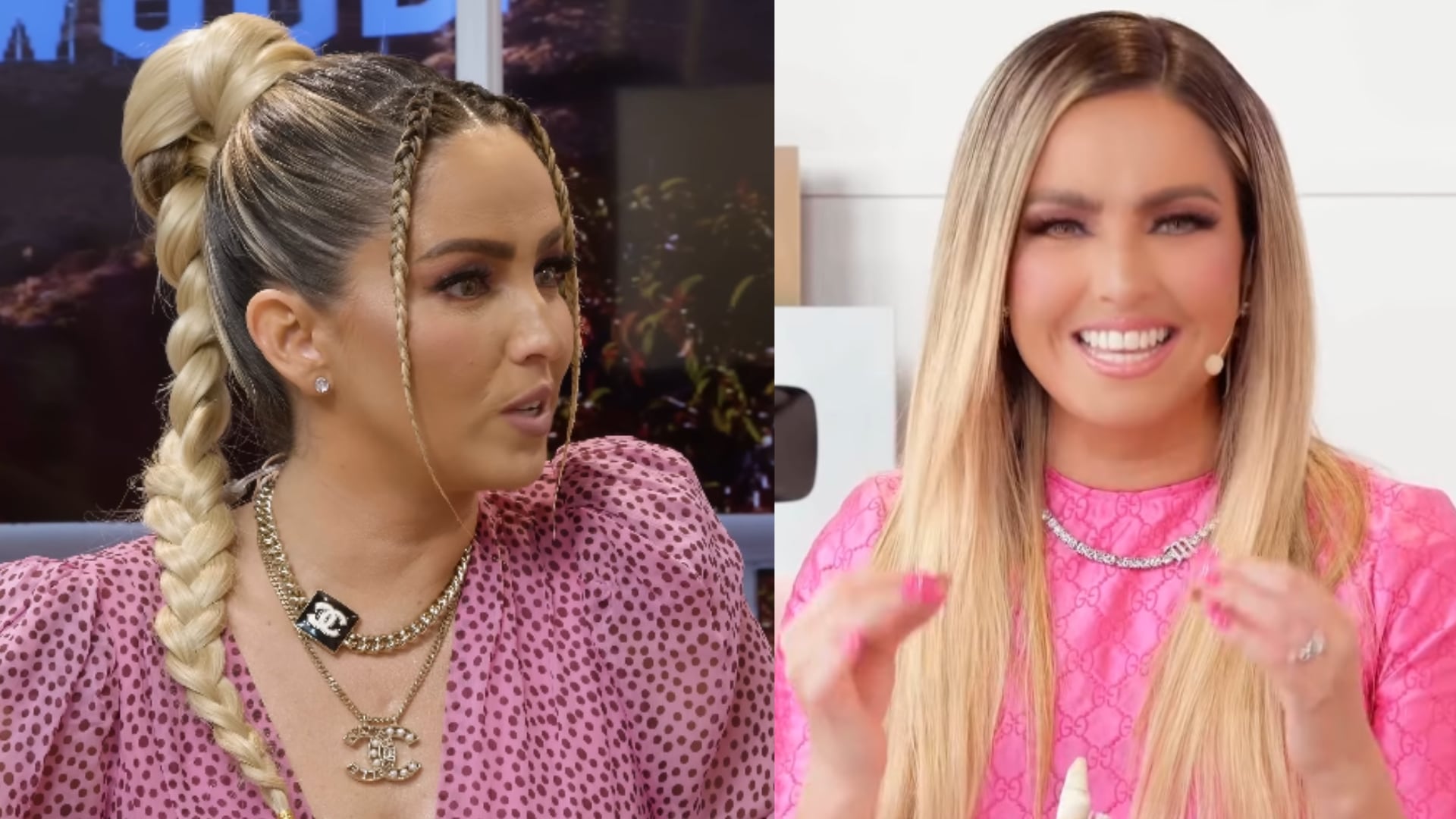 Pinky Promise: Comparativa de Karla Díaz sin filtro y con filtro.