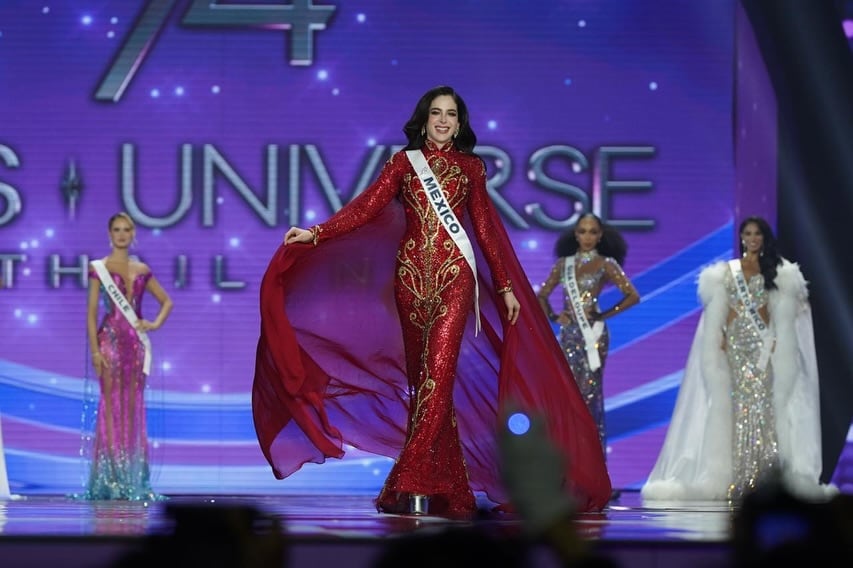 Fátima Bosch en Miss Universo.