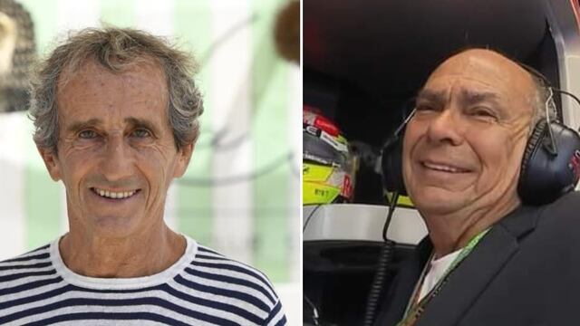 Alain Prost, leyenda de la Forrmula 1, y Antonio Pérez, papá de Checo Pérez