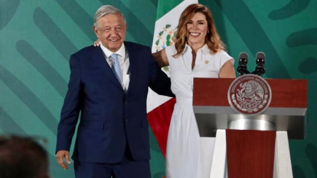 AMLO y Marina del Pilar Ávila, gobernadora de Baja California