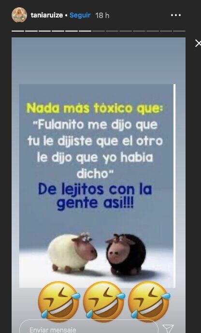 Tania Ruiz desmiente chismes