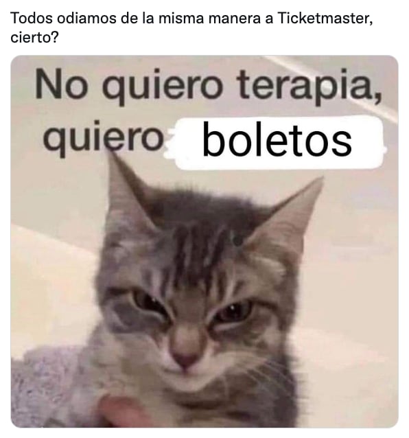 Meme por boletos agotados de Blink-182 en Ticketmaster