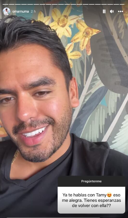 La sonrisa de Omar Nuñez delata que ya habla con Tammy Parra y así lo demuestra