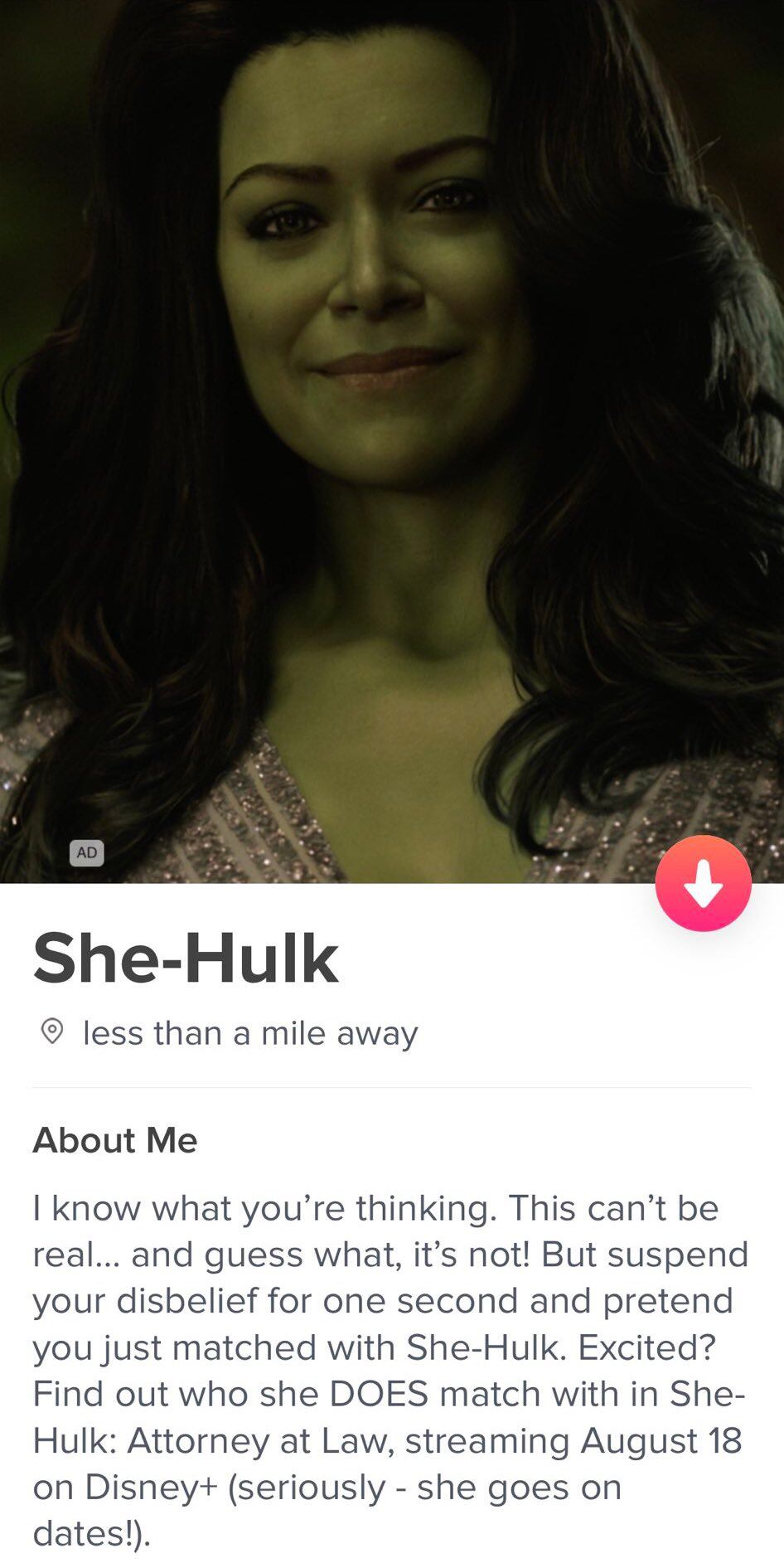 She-Hulk en Tinder
