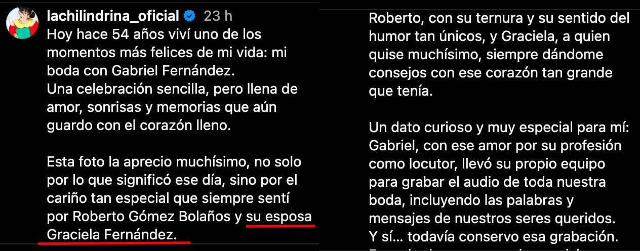 María Antonieta de las Nieves llama esposa a Graciela Fernández y se olvida de Florinda Meza