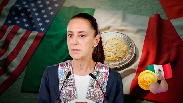 Claudia Sheinbaum presume fortaleza del peso pese al cambio en T-MEC