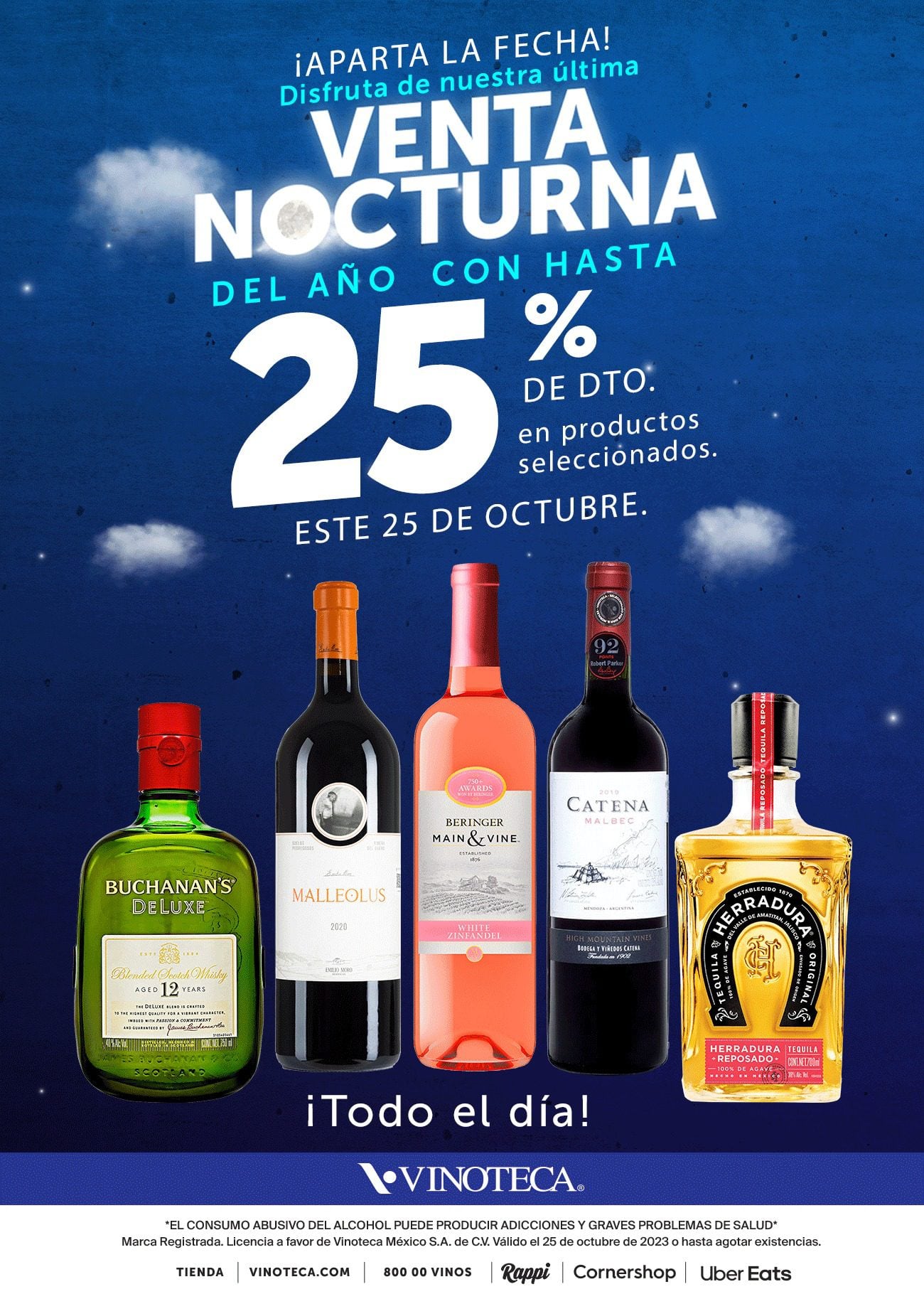 Venta Nocturna en Vinoteca