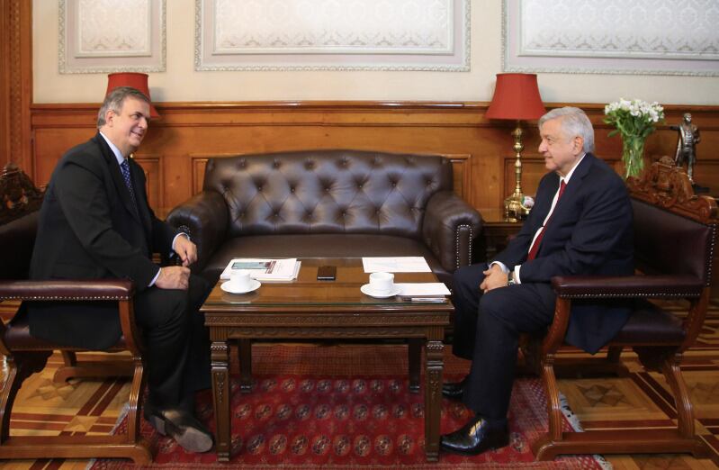 Marcelo Ebrard y AMLO