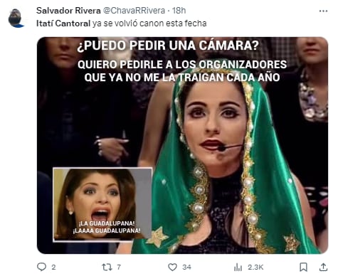 Memes de Itatí Cantoral cantando ‘La Guadalupana
