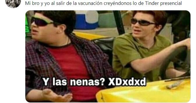 Memes por "tinder presencial" en vacunación