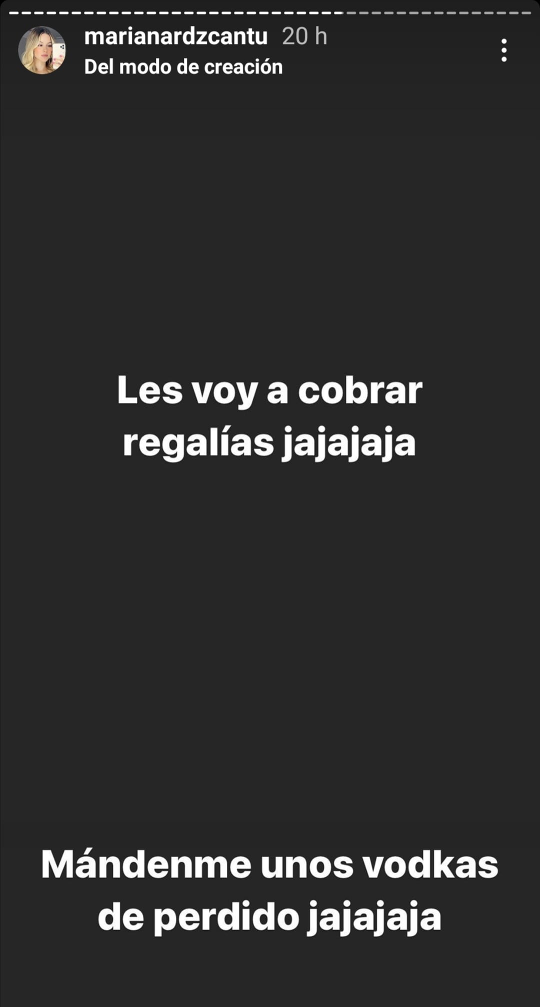 Historias de Mariana Rodríguez en Instagram