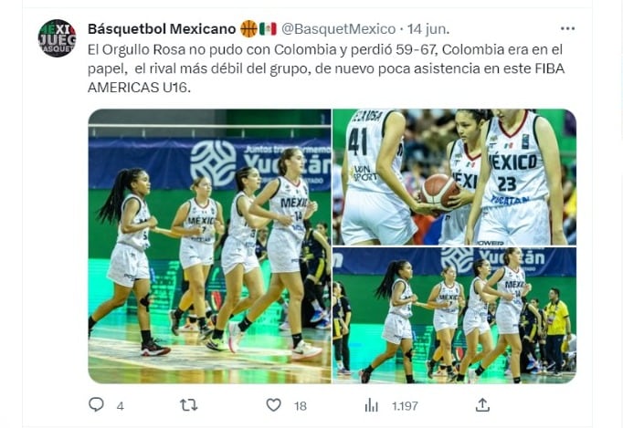 Selección Mexicana de Basquetbol femenil Sub-16.