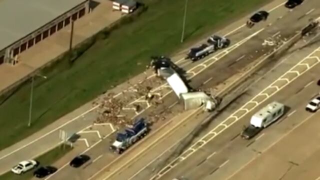 Camión de dildos vuelca en Oklahoma