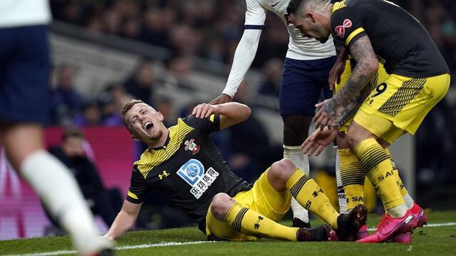 Ward-Prowse sufrió una impactante herida