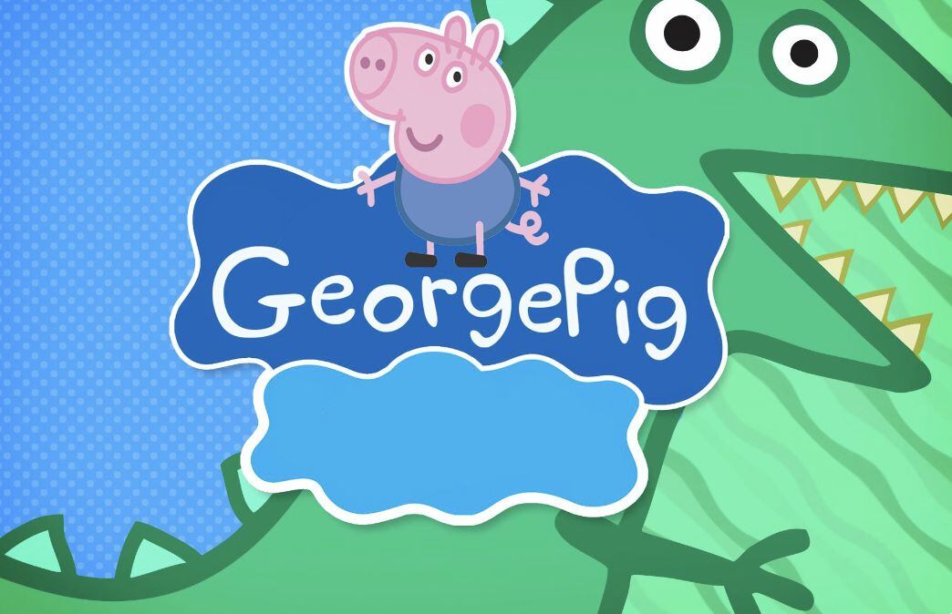 Etiqueta escolar de dinosaurio para imprimir de George