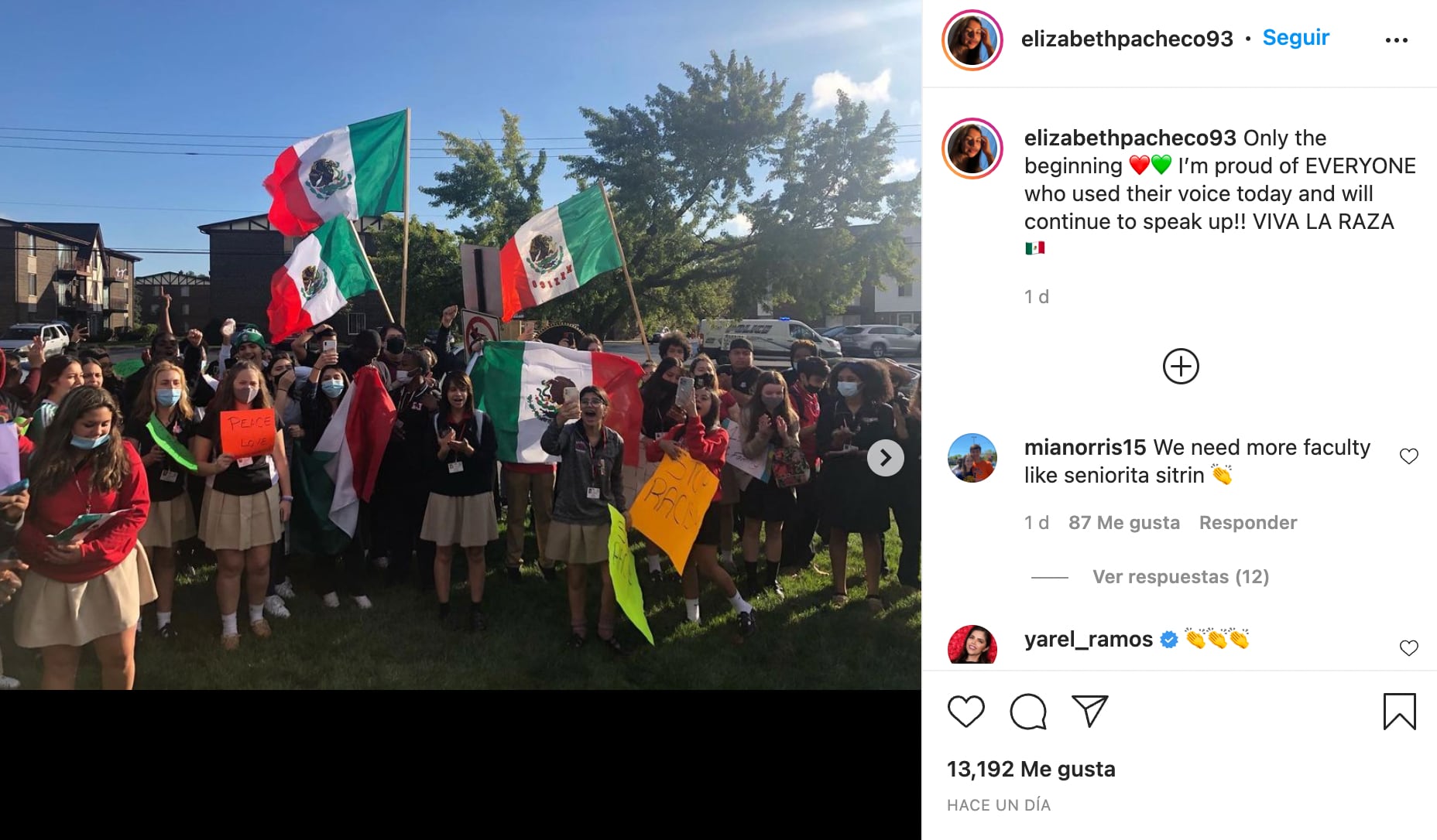 Manifestación de mexicanos por insultos racistas