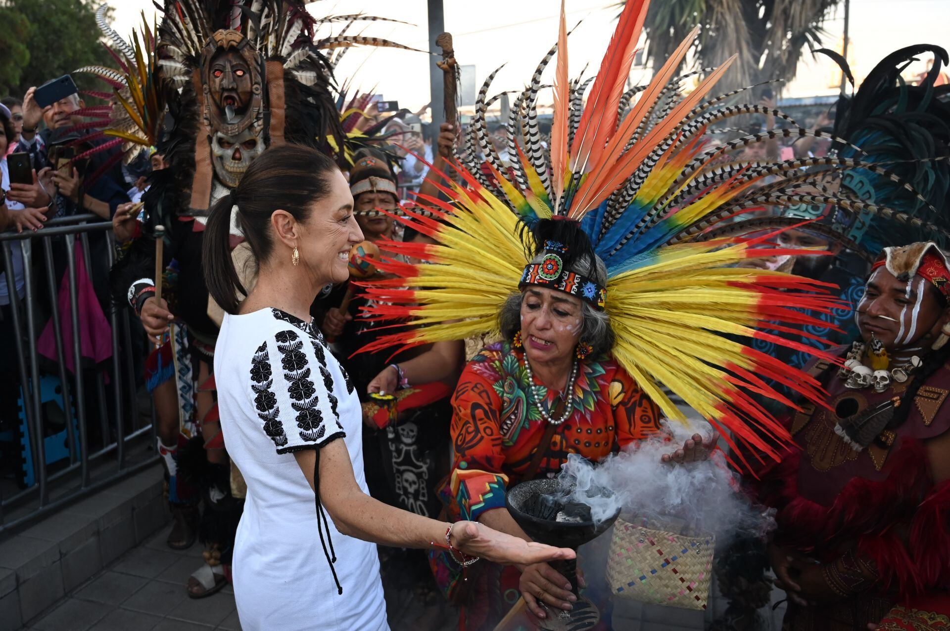 Claudia Sheinbaum en Cholula, Puebla