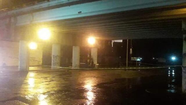 Puente de Uruapan. Cuerpos colgados.