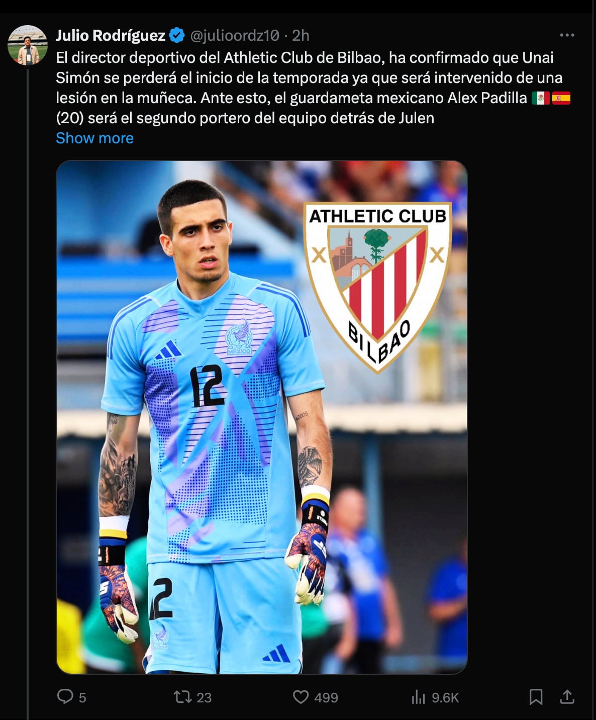 X de Julio Rodríguez