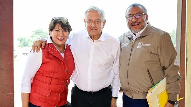 Delfina Gómez recibió a AMLO en Toluca