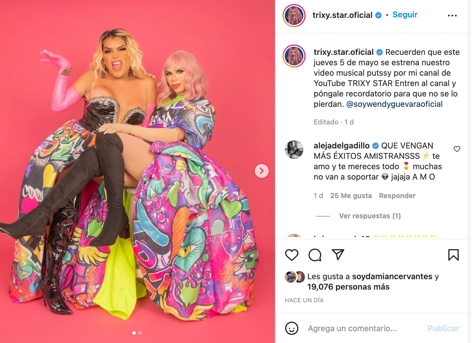 Trixy Star y Wendy Guevara