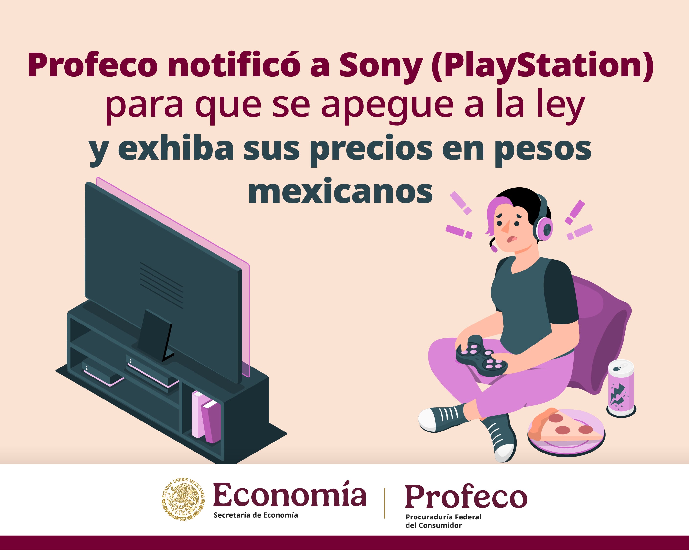 Profeco notifica a Sony tras polémica con PlayStation
