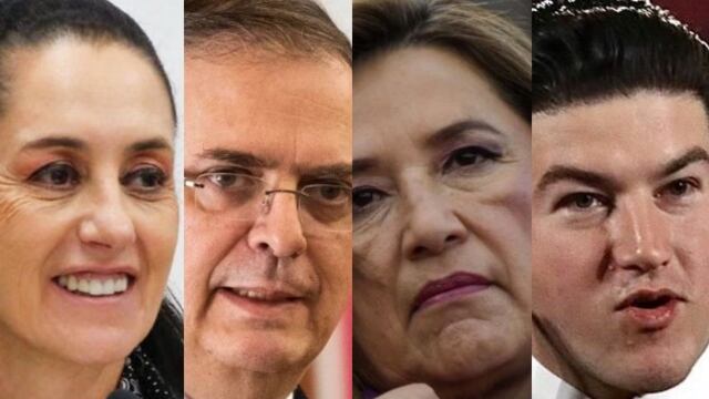 Claudia Sheinbaum, Marcelo Ebrard, Xóchitl Gálvez y Samuel García