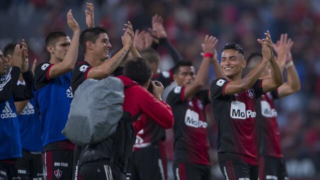 Atlas celebró así la victoria.