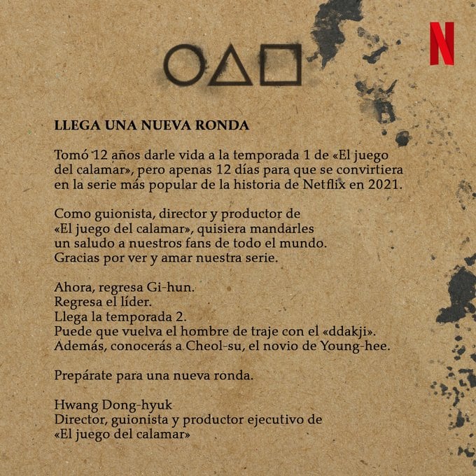 Segunda Temporada El Juego del Calamar