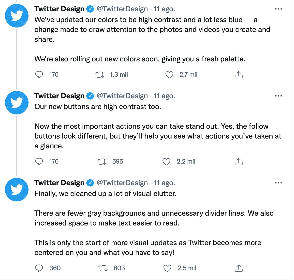 Nuevo diseño de Twitter