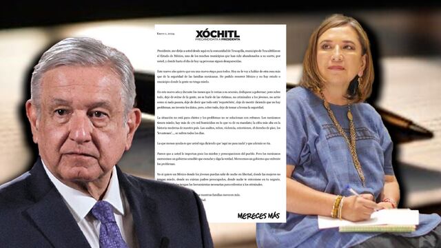 Xóchit Gálvez le dedica una carta a AMLO para comenzar el 2024