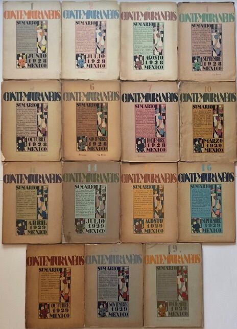 Revista Contemporáneos. 1928-1931; 43 números.