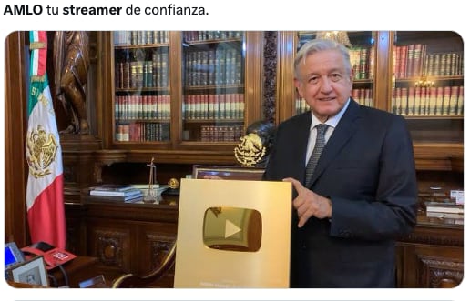 AMLO se corona con los memes tras posicionarse como streamer