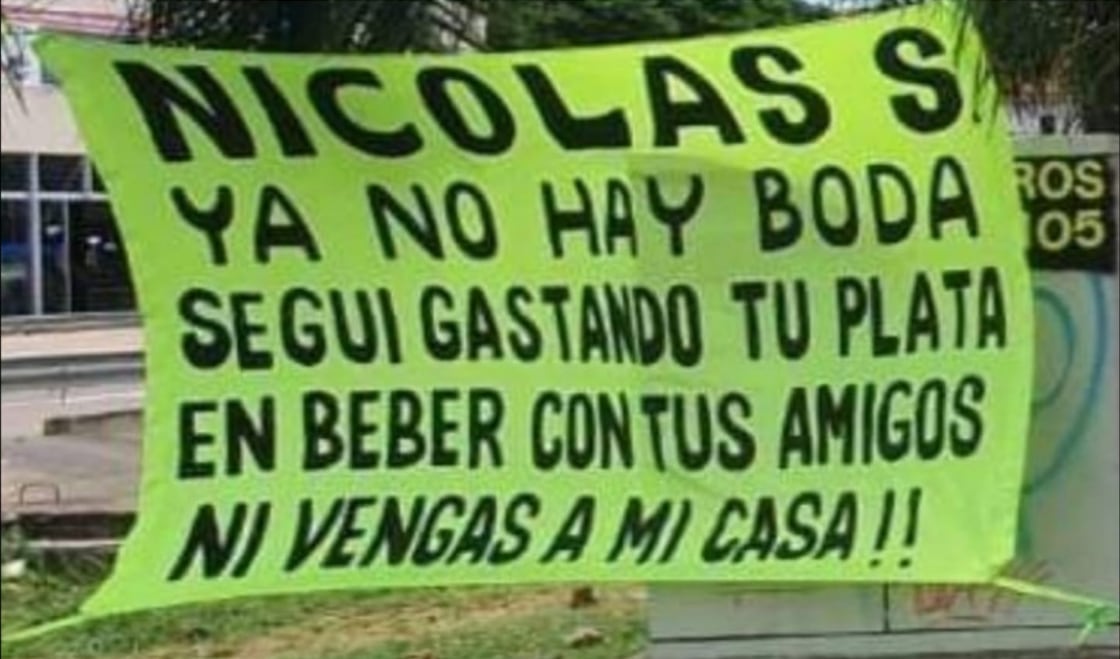 Cancela su boda con manta