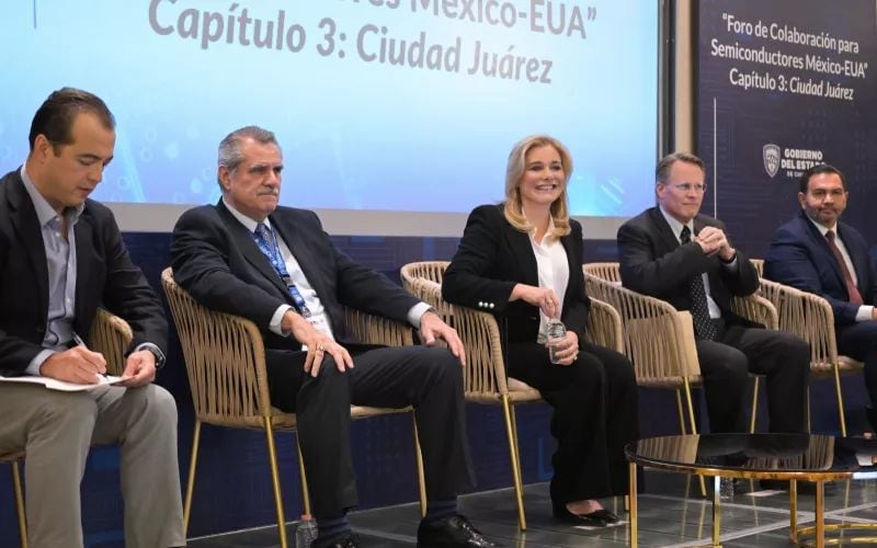 Maru Campos en Foro de Colaboración para Semiconductores México-EUA