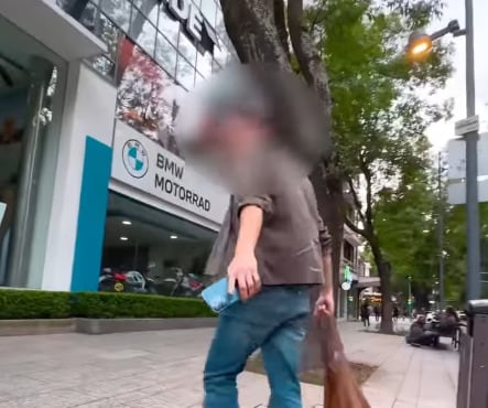 Creador de contenido es agredido por extranjero en Polanco