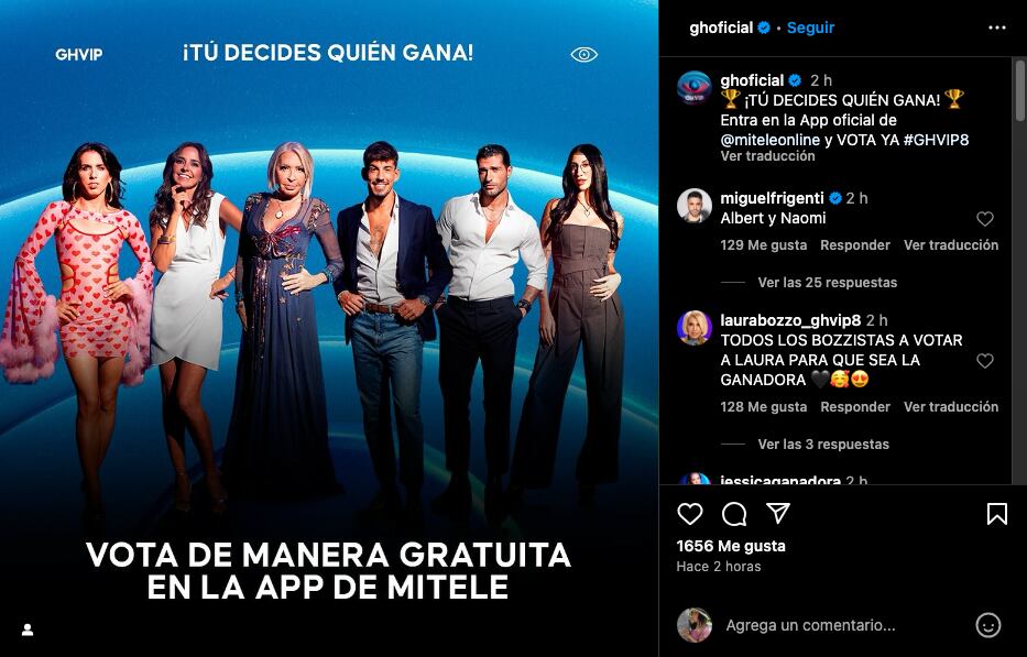 Laura Bozzo se convierte en finalista de Gran Hermano VIP 8
