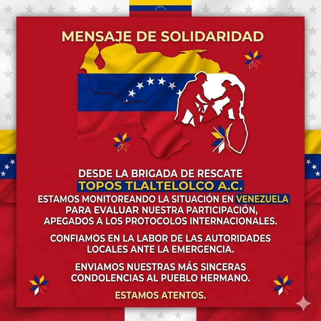 Los Topos de México analizan apoyar los rescates en Venezuela
