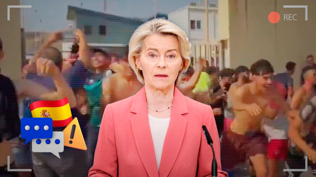 Von der Leyen lanza un duro mensaje a España por la crisis migratoria en Ceuta