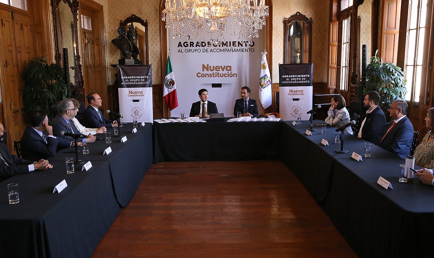 Samuel García envía proyecto de Nueva Constitución al Congreso de Nuevo León